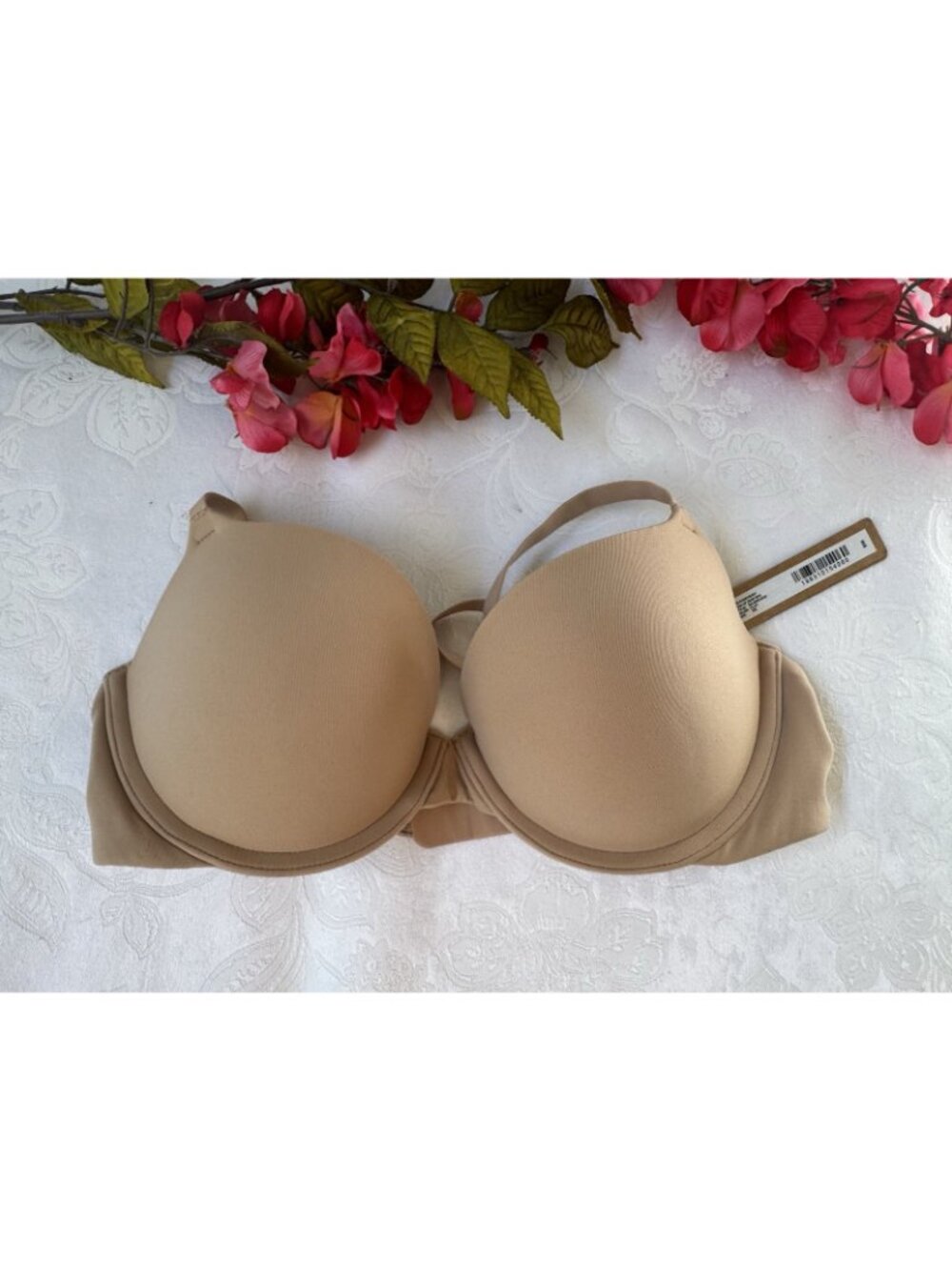 NEW SKIMS Fits Everybody Push-Up Demi Bra Clay Nude 32C 32 C NEW NWT - Picture 4 of 14